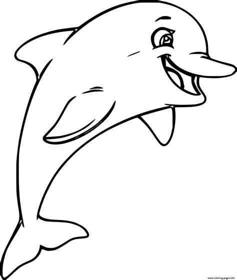 Dolphin Coloring Page Printable